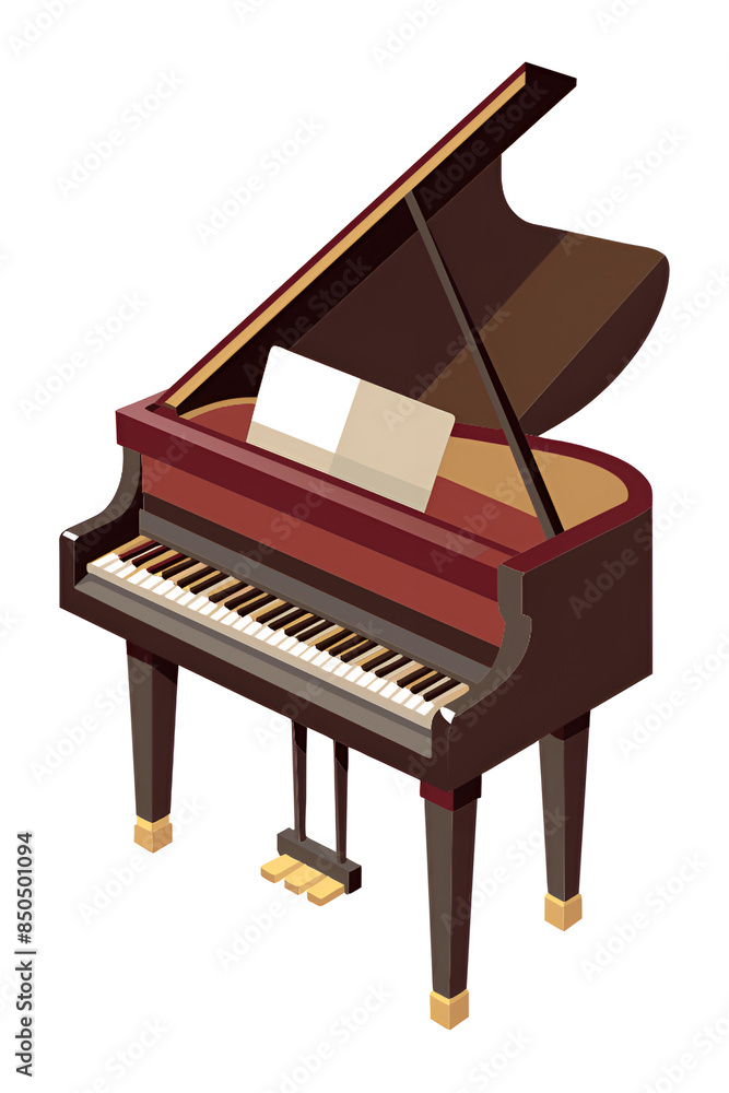 piano instrument isolated on white background vector illustration piano instrument isolated on white background vector illustration