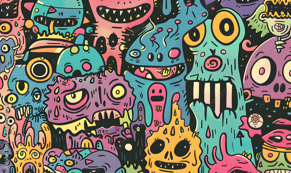 cartoon illustrator card or background