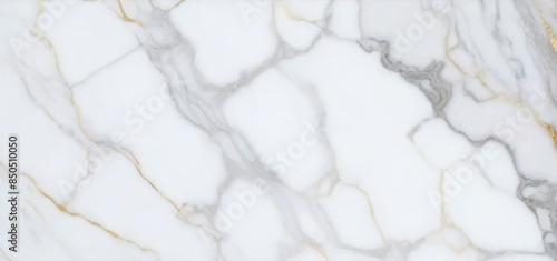 Luxurious white Carrara statuaries marble texture background. Calacatta glossy marble with golden streaks. Luxury White Gold Marble texture background vector. Panoramic Marbling texture design.