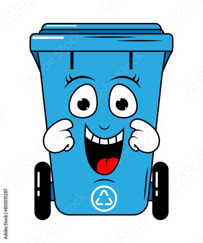 Garbage Bin Cartoon