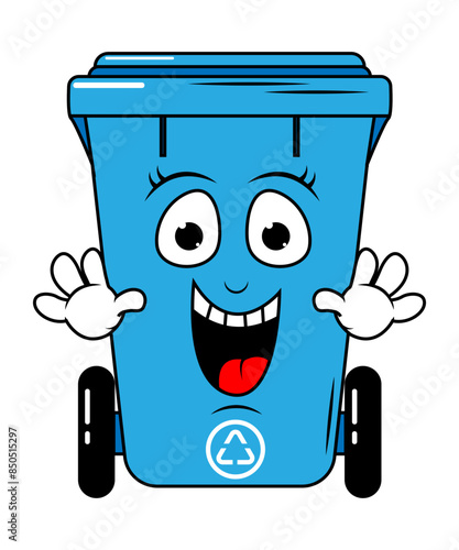 Garbage Bin Cartoon