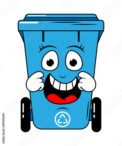 Garbage Bin Cartoon