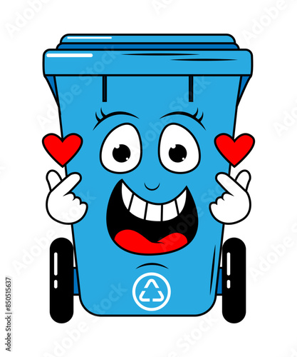 Garbage Bin Cartoon