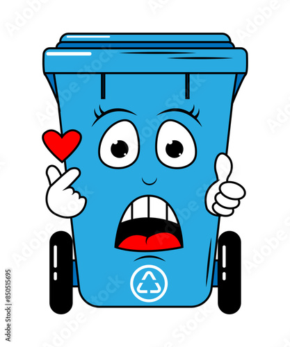 Garbage Bin Cartoon