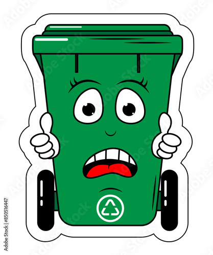 Garbage Bin Cartoon