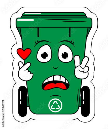 Garbage Bin Cartoon