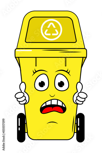 Garbage Bin Cartoon