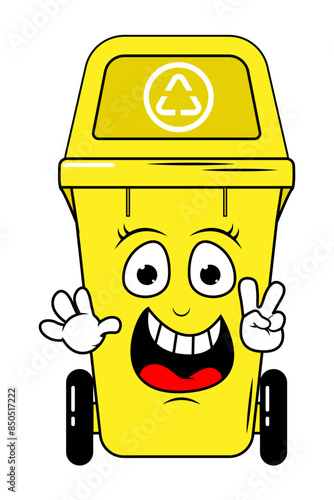 Garbage Bin Cartoon