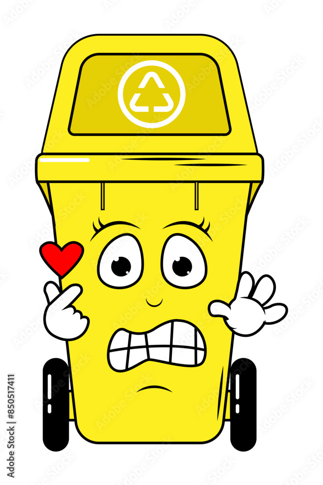 Garbage Bin Cartoon