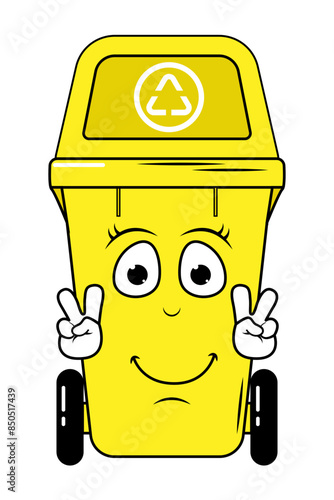 Garbage Bin Cartoon