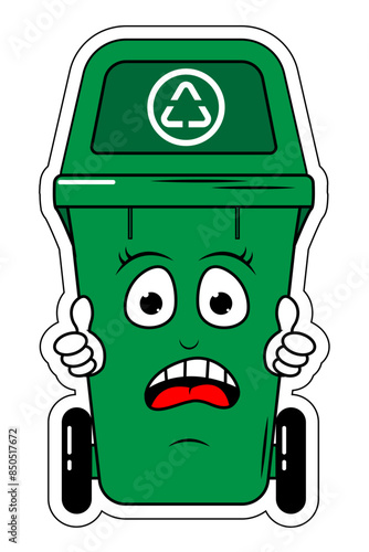 Garbage Bin Cartoon