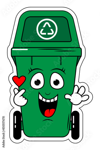 Garbage Bin Cartoon