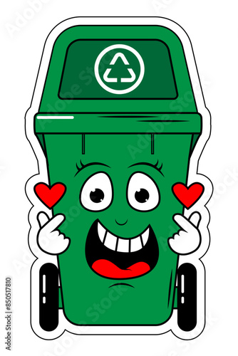 Garbage Bin Cartoon