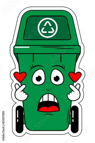 Garbage Bin Cartoon