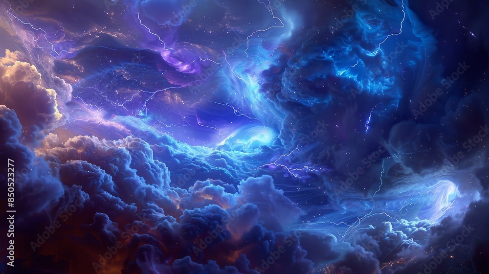 Dynamic smoke and lightning scene perfect for Black Friday excitement backdrop Dynamic smoke and lightning scene perfect for Black Friday excitement backdrop