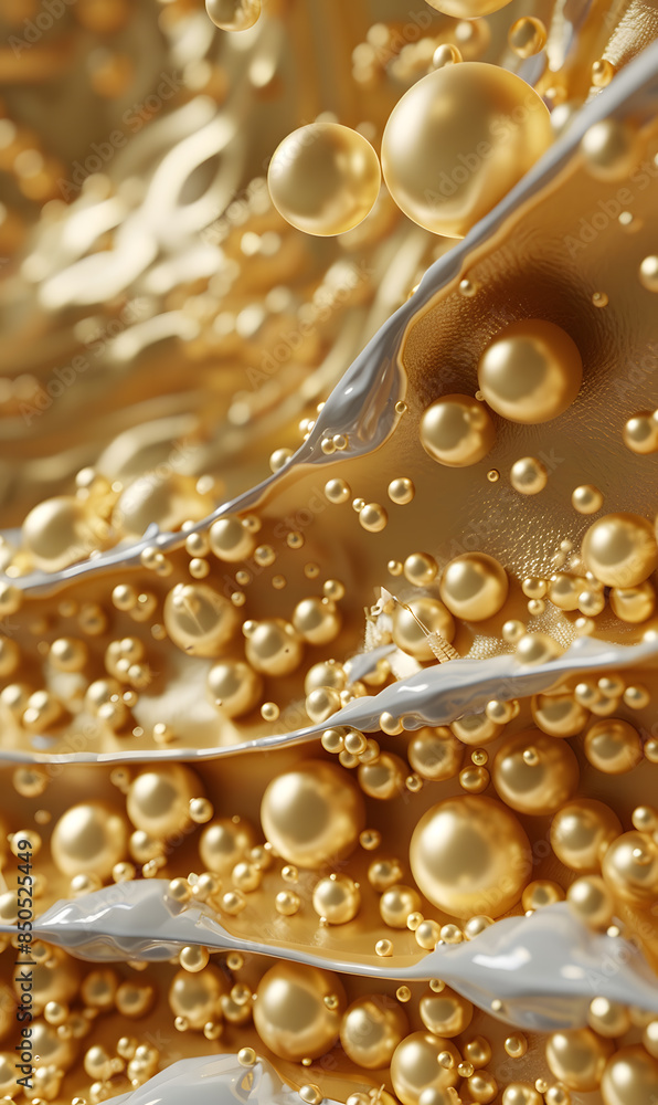 3D background of water biological and organic glass technology molecules About beauty and cosmetic skin 3D background of water biological and organic glass technology molecules About beauty and cosmetic skin