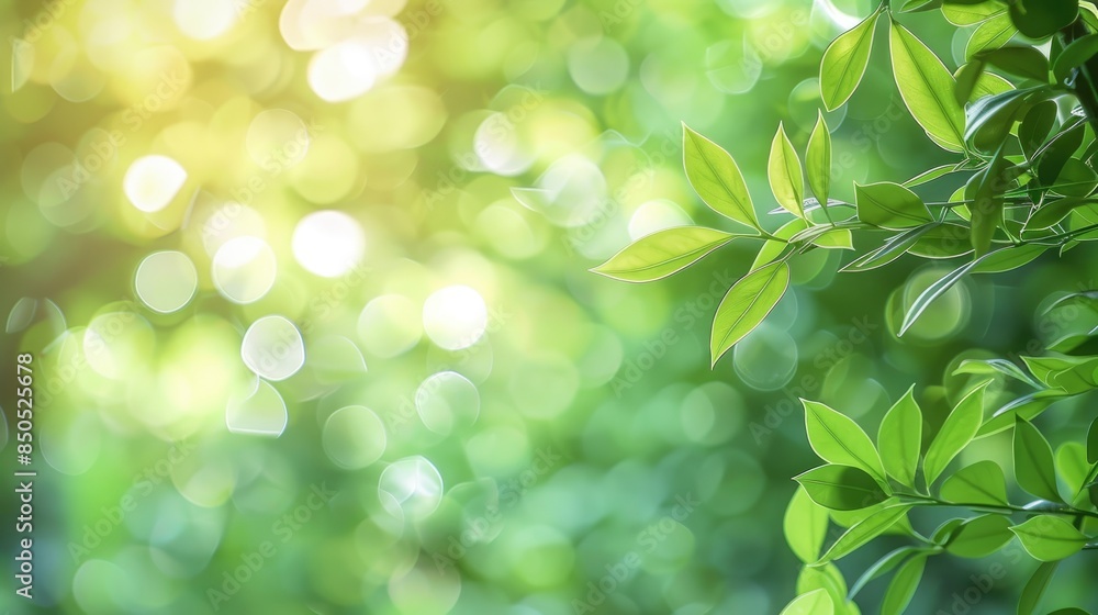 Nature background with soft green bokeh Nature background with soft green bokeh