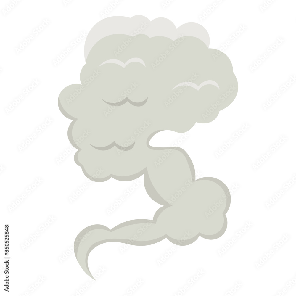Cartoon smoke set. Vector smoke set special effects template