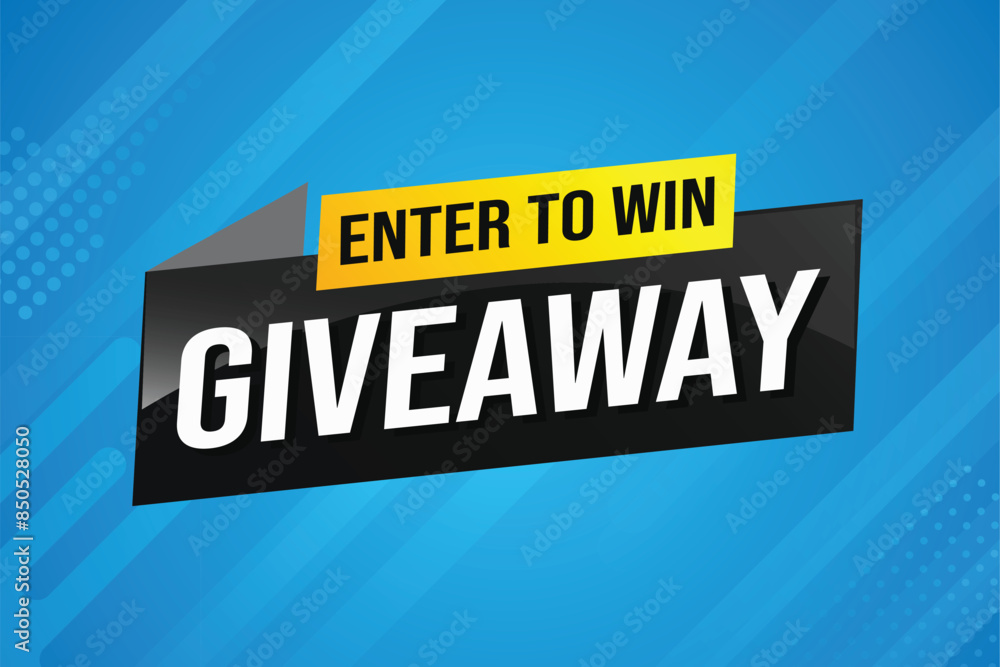 giveaway enter and win word vector illustration 3d style for social media landing page, template, ui, web, mobile app, poster, banner, flyer, background, gift card, coupon, label, wallpaper
giveaway enter and win word vector illustration 3d style for social media landing page, template, ui, web, mobile app, poster, banner, flyer, background, gift card, coupon, label, wallpaper
