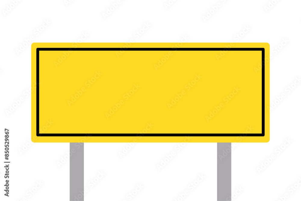 blank yellow signboard illustration flat style vector isolated on white and transparent background. copy space for text blank yellow signboard illustration flat style vector isolated on white and transparent background. copy space for text