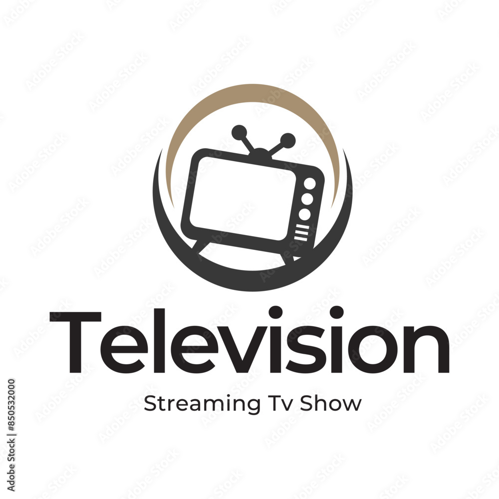 Creative media television vector logo design template Creative media television vector logo design template
