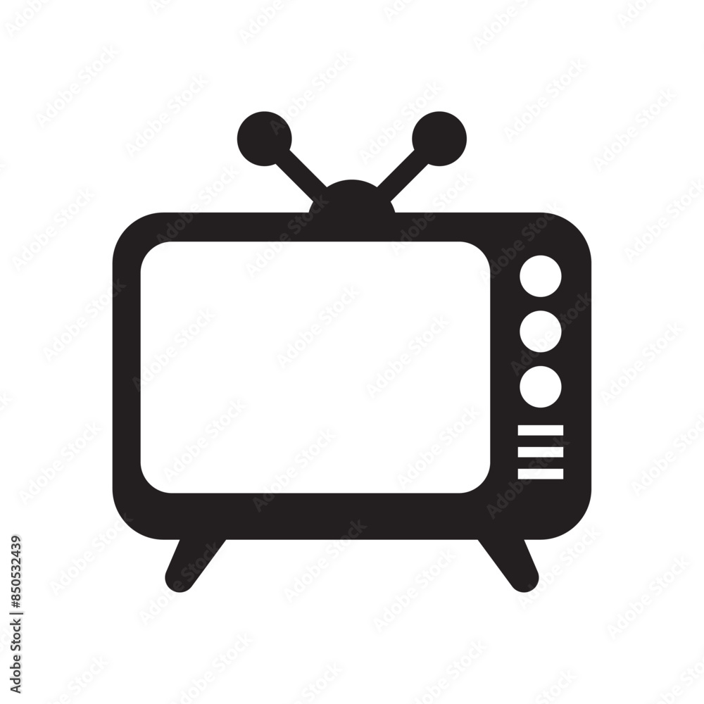 Tv Icon in flat style isolated on white background. Television symbol for your web site design, logo, app, UI. Vector illustration, EPS10. Tv Icon in flat style isolated on white background. Television symbol for your web site design, logo, app, UI. Vector illustration, EPS10.