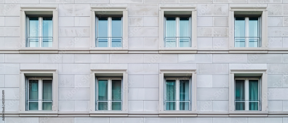 A charming European building facade featuring ornate windows and a balcony, blending traditional design with the allure of an old-world city atmosphere A charming European building facade featuring ornate windows and a balcony, blending traditional design with the allure of an old-world city atmosphere