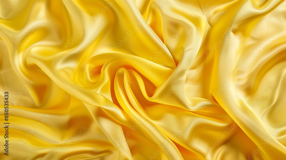Yellow silk satin Draped fabric golden color Luxury background Space for design Template Flat lay top view tableWeb banner Christmasweddingbridalbeauty valentine romance award reward : Generative AI Yellow silk satin Draped fabric golden color Luxury background Space for design Template Flat lay top view tableWeb banner Christmasweddingbridalbeauty valentine romance award reward : Generative AI