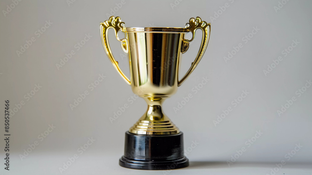 a golden trophy with a black base a golden trophy with a black base