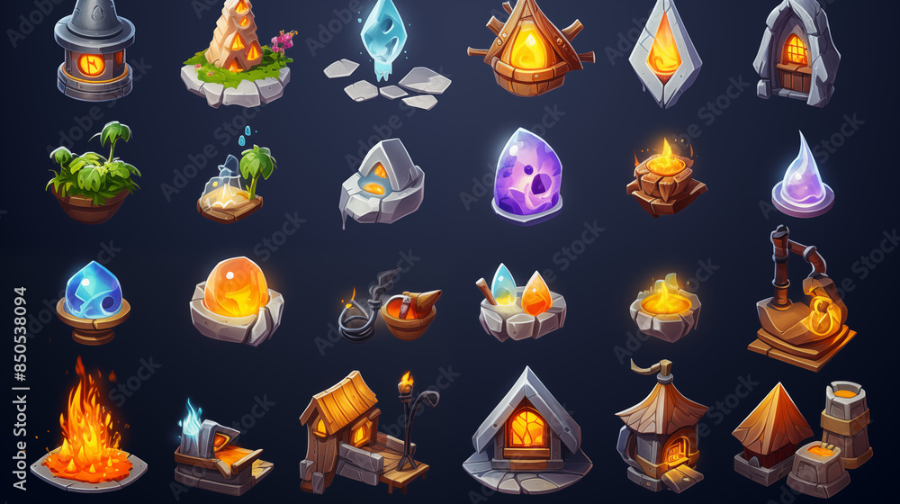 Fantasy Object Icons for Game Design Fantasy Object Icons for Game Design