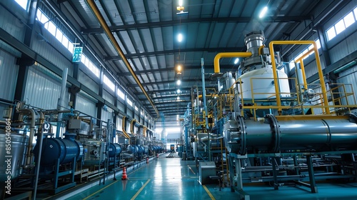A synthetic rubber manufacturing plant