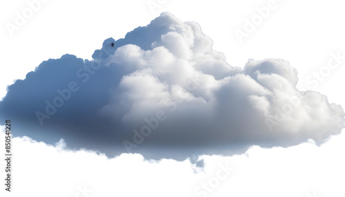 Atmospheric design concept, 3D illustration of cloud isolated on transparent background