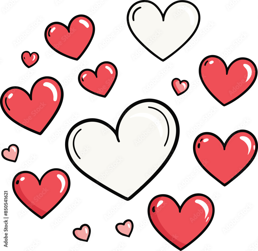 hearts background vector illustration, Valentine's Day with a hearts vector art hearts background vector illustration, Valentine's Day with a hearts vector art