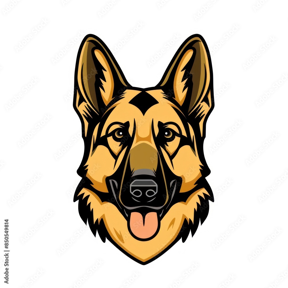 German Shepherd portrait, capturing its alert stance and noble features, reflecting the breed's versatility and protective nature German Shepherd portrait, capturing its alert stance and noble features, reflecting the breed's versatility and protective nature