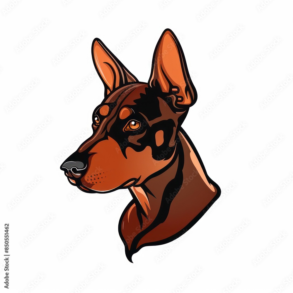 Pinscher puppy drawing, showcasing its sleek coat and alert expression, capturing the essence of this small but spirited canine breed Pinscher puppy drawing, showcasing its sleek coat and alert expression, capturing the essence of this small but spirited canine breed