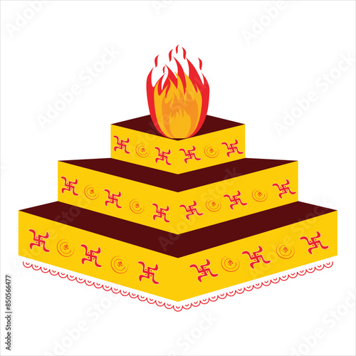 Hawan Kund Indian Traditional Yagya Image
