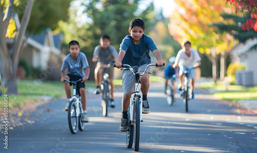 Wallpaper Mural Teenagers doing holiday activities happily and having fun Torontodigital.ca