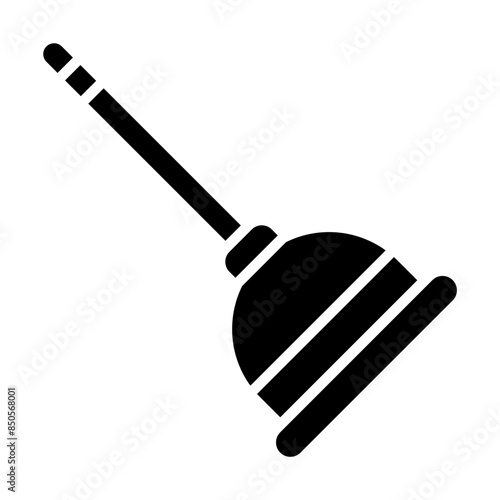 Plunger glyph icon