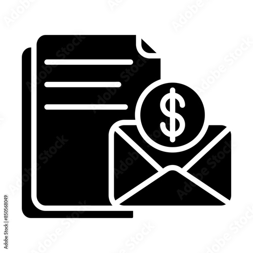 Salary glyph icon