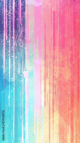 Abstract Pastel Colors With Vertical Strokes and Light Splashes Background
