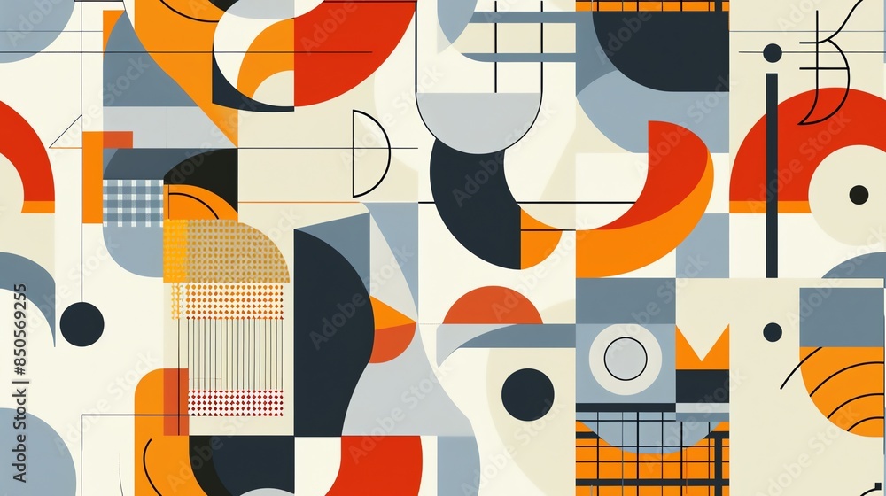 Abstract geometric design with dynamic shapes and intricate lines Abstract geometric design with dynamic shapes and intricate lines
