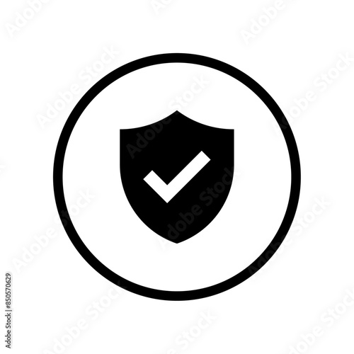 Shield with check mark icon