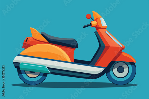 A cartoon illustration of a customizable water scooter, Water scooter Customizable Disproportionate Illustration