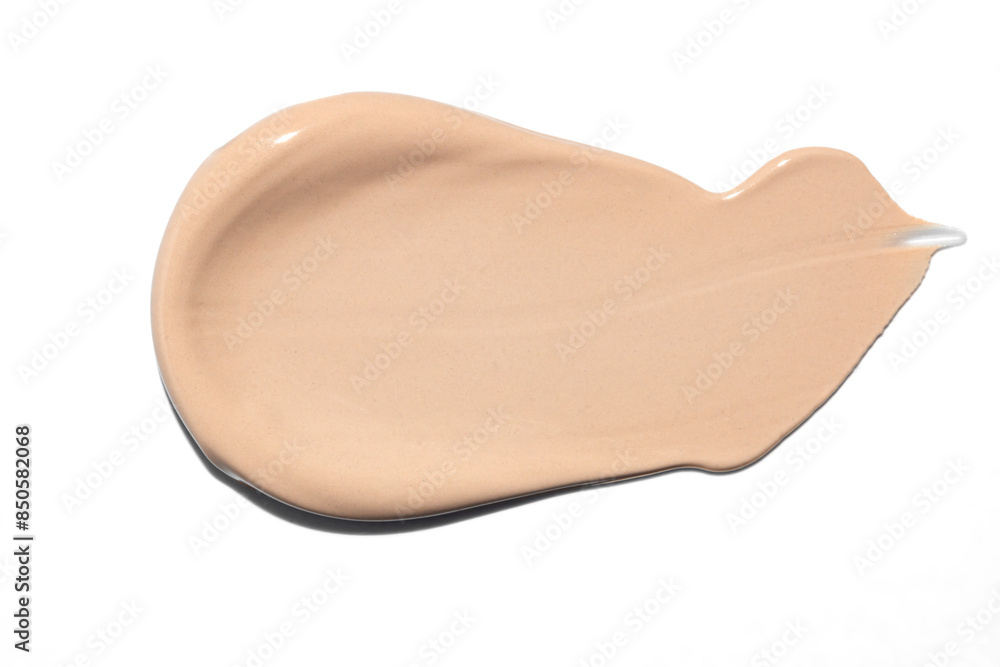 Make up smear foundation smudge texture on white isolated background. Make up smear foundation smudge texture on white isolated background.