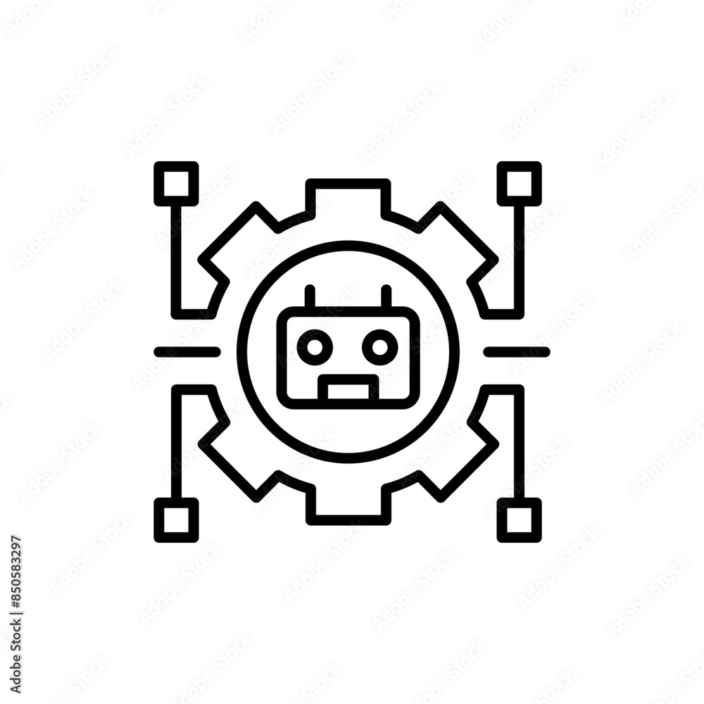 Virtual assistant outline icons, accounting minimalist vector illustration ,simple transparent graphic element .Isolated on white background Virtual assistant outline icons, accounting minimalist vector illustration ,simple transparent graphic element .Isolated on white background