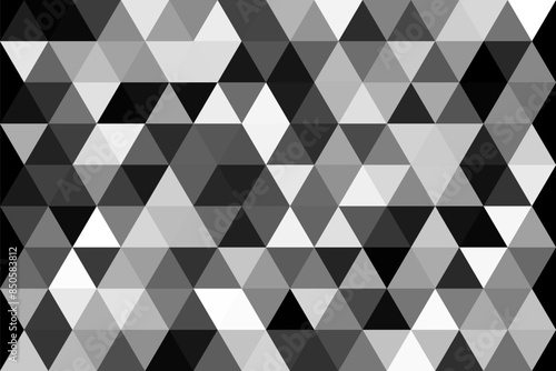 三角形が並んだ幾何学模様の背景イラスト