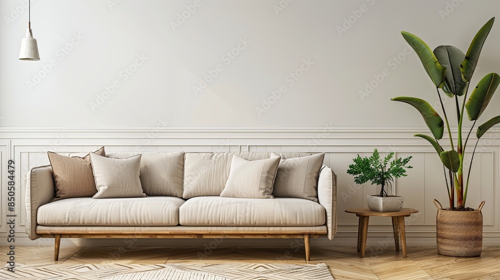 living room with sofa and rounded table living room with sofa and rounded table