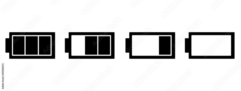 set of batteries icon isolated on white and transparent background. battery icon set of batteries icon isolated on white and transparent background. battery icon