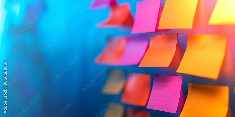 Brainstorming ideas for refining the product backlog in Agile. Concept