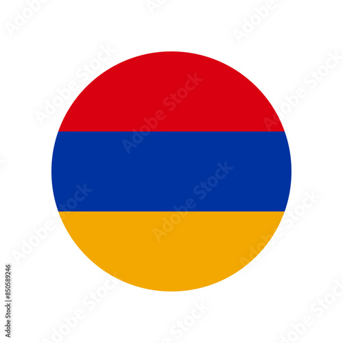 Round Armenia flag icon
